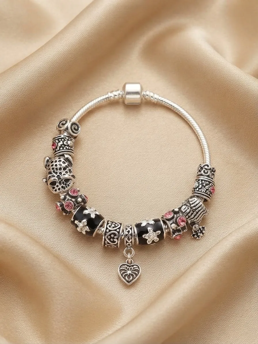 Midnight Oasis Coral Charm Bracelet 3