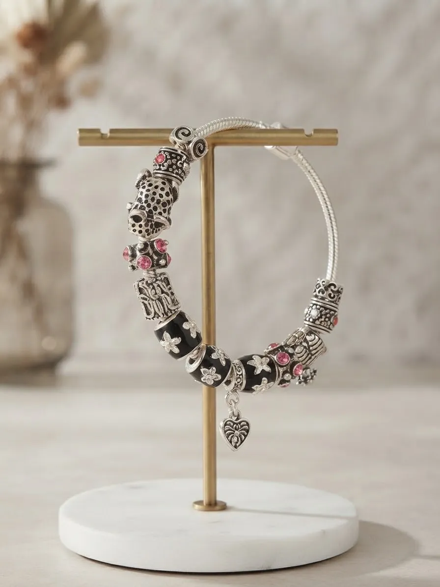 Midnight Oasis Coral Charm Bracelet 2