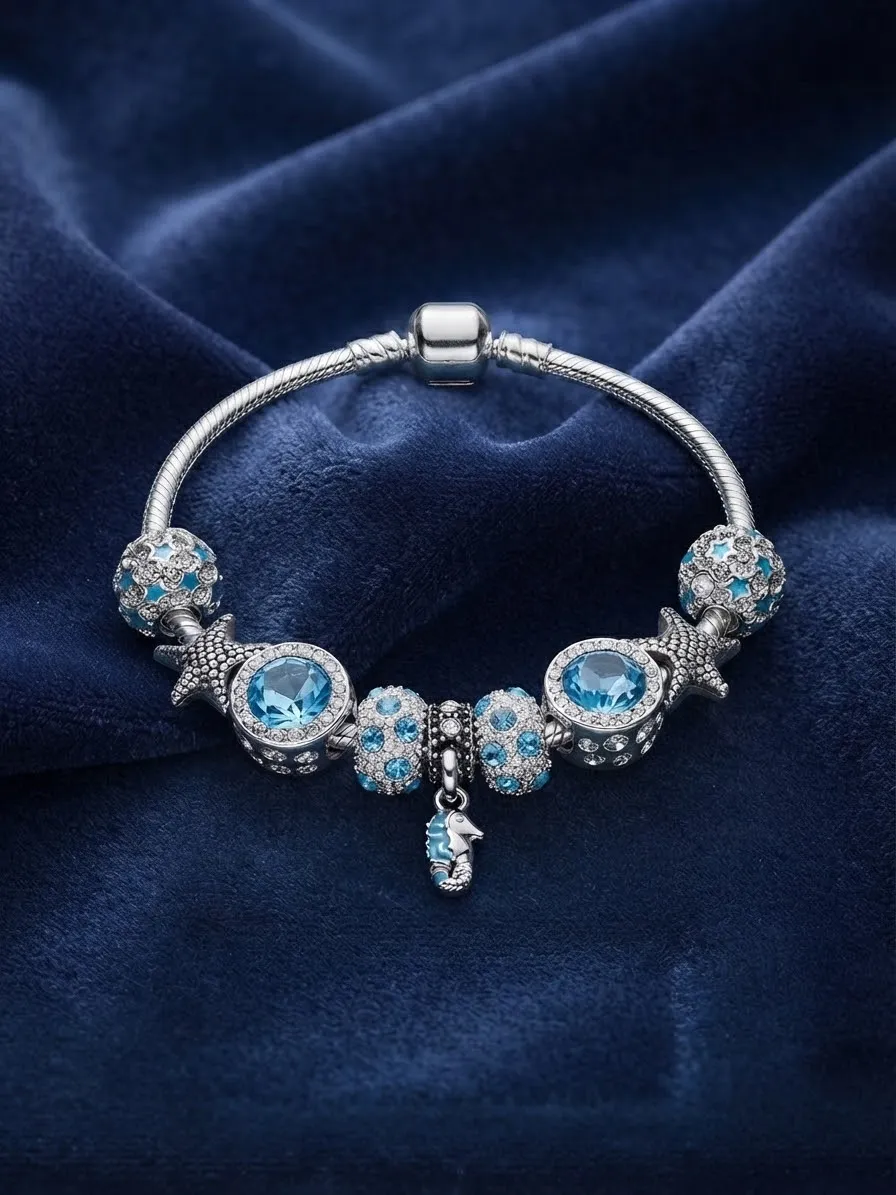Deep Sea Starfish Charm Bracelet