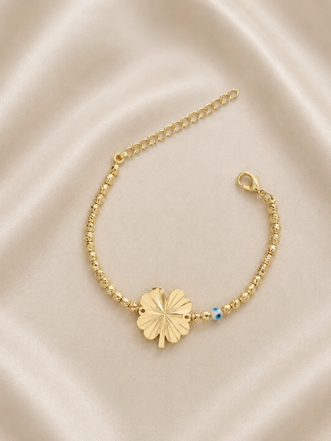 Lucky Clover & Protective Evil Eye Stacking Set