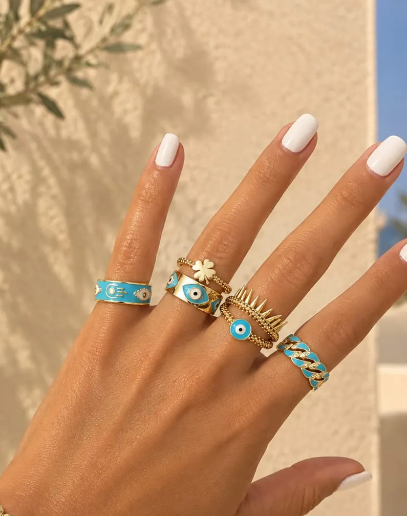 Blue & Eyes Trendy Rings Collection