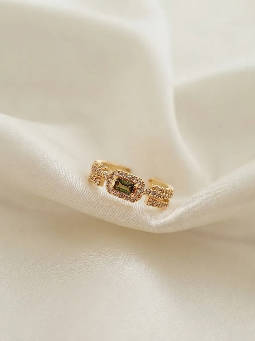 halo ring olive green
